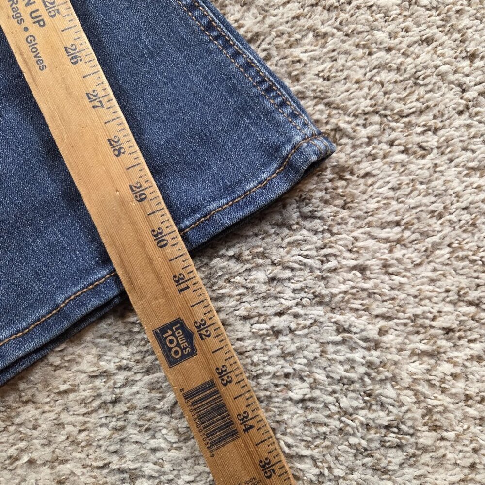 Signature Levi Strauss Jeans Womens 18 True Boot Stretch Dark Wash Denim Tags - Picture 5 of 8